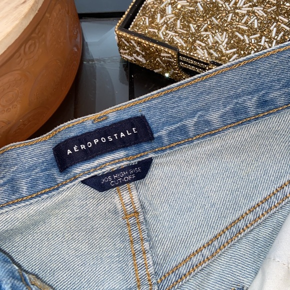 Aéropostale Distressed Shorts Button Fly 0 - Picture 2 of 8